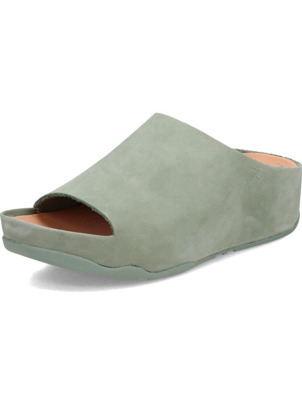 Fitflop Bay Green Shuv Nubuck Slides Size 8